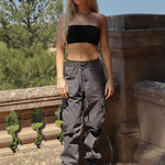 cargo pants, cargo jeans, parachute pants, charcoal pants, streetwear style, streetwear vibe, streetwear aesthetic, ootd, matching set, cool girl style, affordable clothing, affordable pants, black jeans, black cargos, 90s style, Rachel green cargo pants, Rachel friends cargo pants, Rachel friends pants, Rachel from friends style, Rachel green clothes, friends clothes inspo, black pants, black matching set, charcoal matching set, streetwear matching set